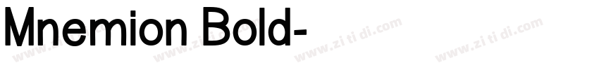 Mnemion Bold字体转换
